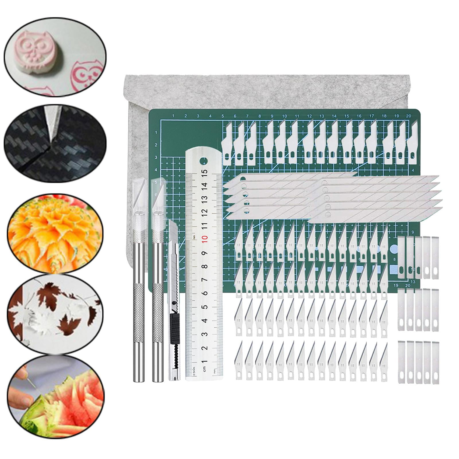 El Kit de cuchillos de precisión para tallar de precisión de 110 piezas ...