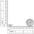 thumbnail image 6 of Gem Stone King 10K Two Tone Gold Green Peridot Solitaire Engagement Ring for Women | 0.55 Cttw | Round 5MM | Gemstone August Birthstone | Size 7, 6 of 6