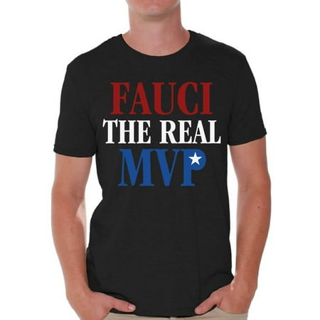 Awkward Styles Fauci Mens Shirts Dr Anthony Fauci T-shirt for Men Doctor Fauci The Real MVP Short Sleeve T Shirt Top Men's Shirt Anthony Stephen Fauci Shirts