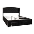 thumbnail image 5 of HMD Fauna King Tufted Upholstered Storage Panel Bed, Black, 5 of 5