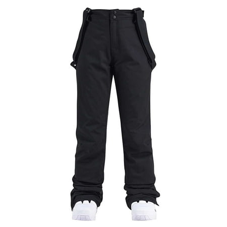 

Follure Women s Insulated Bib Overalls Solid Color One-Piece Suspenders Trousers Jumpsuit For Women