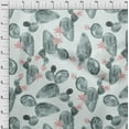 thumbnail image 4 of oneOone Viscose Jersey Turquoise Blue Fabric Cactus Diy Clothing Quilting Fabric Print Fabric By Yard 60 Inch Wide, 4 of 5