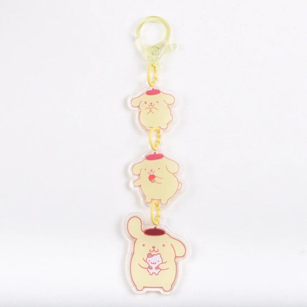 Sanrio-Llavero para chica, accesorio de Anime, Melody Kuromi Hello Kitty, colgante acrílico de dibujos animados, llavero Kawaii para niño, regalo, envío gratis