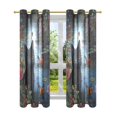 thumbnail image 7 of Yayeee Window Curtains Light Filtering 63"x52" Grommet Panel Pair Home Living Room Decor, Black Cats, 7 of 7