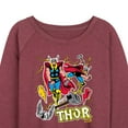 thumbnail image 3 of Marvel Thor - Stickers Style - Women's French Terry Pullover Sweatshirt, 3 of 5
