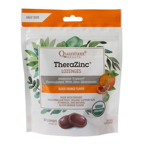 Thera Zinc Organic Therazinc Lozenges Blood Orange 18 Ea