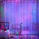 thumbnail image 4 of 3/4/6M USB Curtain Lights Indoor Waterfall Fairy String Lights Led Bedroom Lights Decoration Wedding Christmas Party Holiday, 4 of 5