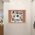 thumbnail image 5 of kttectoa Hanging Photo Display Board Cork Wall Decor Wooden Message Board Frame 11.81x7.87in DIY Home Office Dorm Room Memorandum Christmas Gifts Home, 5 of 6