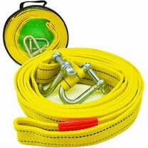 Heavy-Duty 5m Tow Strap with 2 D-Ring Hooks, 5-Ton Capacity – Compatible with Winches