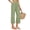 Green women cotton linen capri pants a1, variant on Women Cotton Linen Wide Leg High Waisted Capri Pants with Pockets Casual Solid Vacation Trousers Loose Flowy Beach Work Lounge Clothes, Pink S