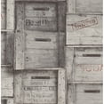 thumbnail image 2 of A-Street Prints by Brewster 2701-22350 Reclaimed Wood Crates Dark Wood Distressed Wood Wallpaper, 2 of 3