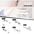 thumbnail image 2 of Tailor & Taylor 1 Inch Decorative Curtain Rod with Metal End Cap Finials, 48 inches Width Windows Rod with Y Style Bracket for Living Room, Kitchen and Windows, 2 of 6