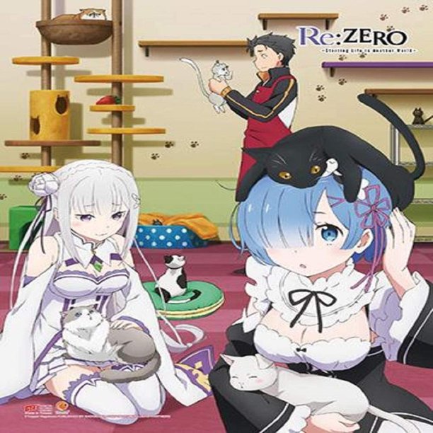 Great Easteren Entertainment Re Zero Characters Cats Wall Scroll Decorate Your Wall With This Officially Licensed Re Zero Starting Life In Another By Visit The Ge Animation Store Walmart Com