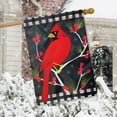 thumbnail image 4 of Briarwood Lane Winter Cardinal Burlap House Flag, 4 of 4