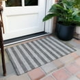 thumbnail image 6 of Addison Rugs Chantille Indoor/Outdoor Transitional Stripes Granite Washable Rectangle Rug, 1'8" x 2'6", 6 of 6