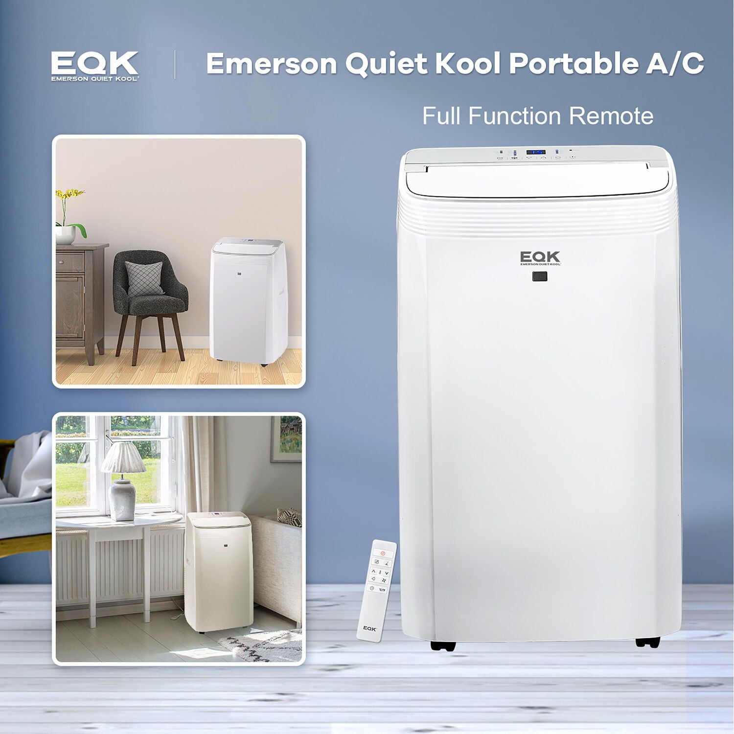 Emerson Quiet Kool 10 000 BTU 14 000 BTU ASHRAE 115 Volt Portable Air Conditioner with Heater