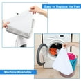 thumbnail image 6 of AIWFL 5 Pcs Triangle Steam Mop Replacement Pads, Reusable Triangular Mop Pads, White, 6 of 10