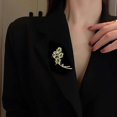 thumbnail image 2 of Broche en Plumes Mode Broche Incrustée Complète Foulard Anti-Lumière pour Femmes Boucle, 2 of 9