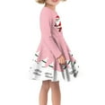 thumbnail image 2 of FKELYI Cute Xmas Santa Long Sleeve Dress Casual Little Girls Dress Up Clothes,Christmas Gift,Loose Girls Midi Dress Long Sleeve Aged 11-12 Years, 2 of 4