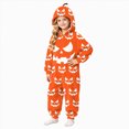 thumbnail image 4 of KPOPLK Family Matching Pajamas Novelty Halloween Onesie Xmas PJs Kids Soft and Cozy Flannel Jumpsuit for Holiday Party,Size 13-14 Years, 4 of 5