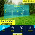 thumbnail image 4 of Open Goaaal Soccer Goal Net & Soccer Backstop Net with Rebounder - Soccer Nets for Backyard All in One & Practice Targets - Soccer Goals for Backyard - Standard Size (2 Pack), 4 of 4