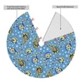 thumbnail image 2 of Sikiie Blue paisley pattern 30-48 inches {designName} Print Christmas Tree Skirt Snowman Xmas Tree Skirt with Edge Christmas Decorations for Holiday Party-30", 2 of 7