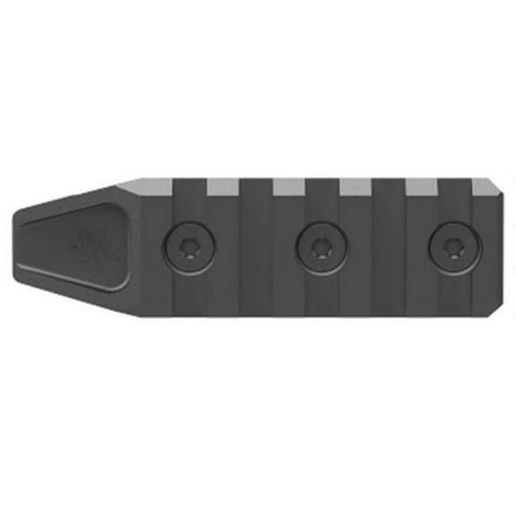 Super Slim 5 Slot M-LOK Rail Section Black Finish
