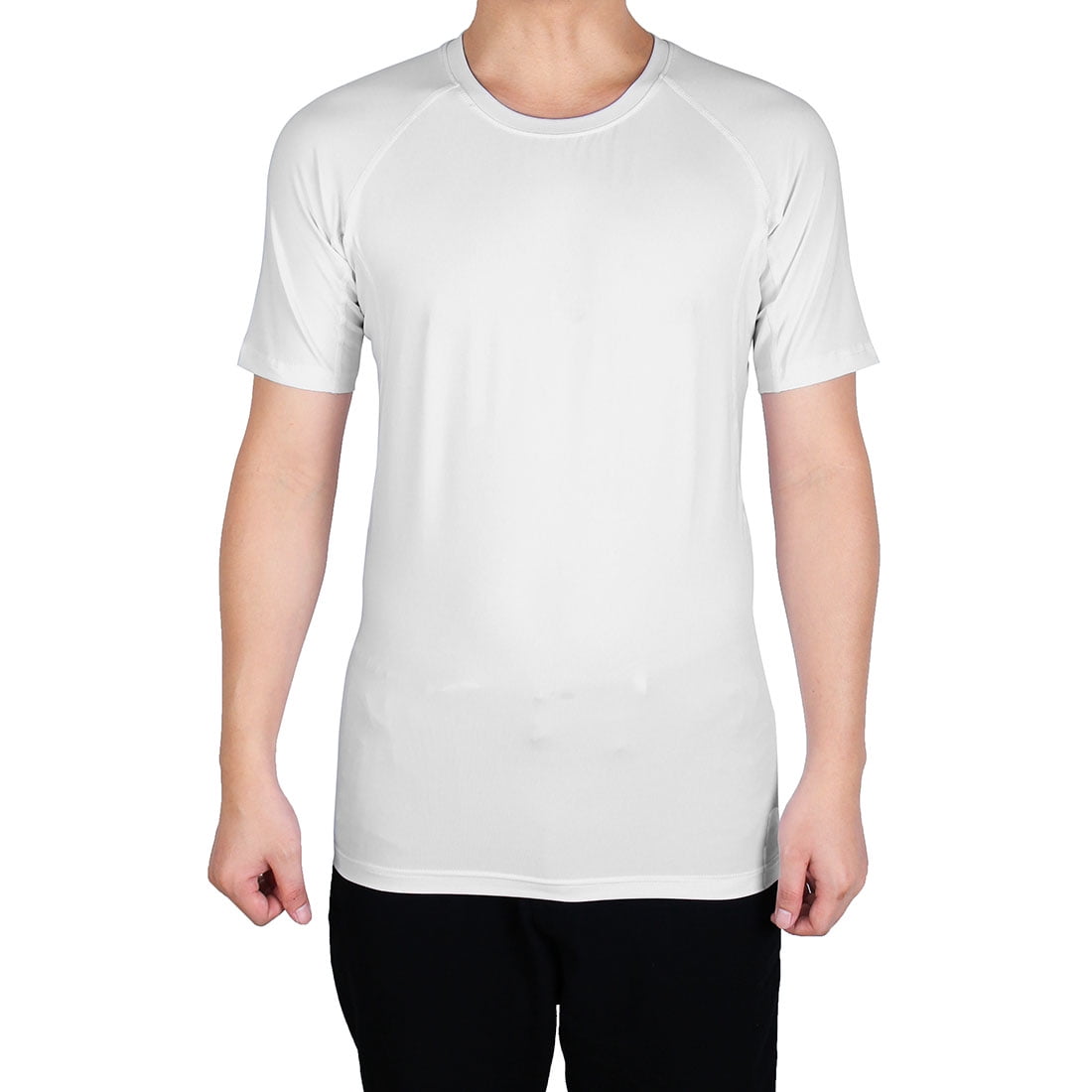 Men Athletic Short Sleeve Clothes Activewear Badminton Sport Tshirt