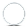 thumbnail image 3 of Aone Jewelry 10K White Gold 4MM Plain Men's and Women's Wedding Band Ring, 3 of 11