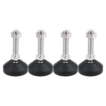

NUOLUX 4Pcs Anti-slip Bearing Cup Furniture Height Adjustable Stannd Non-slip and Shock-proof Mechanical Stand Chassis Non-rotating (D50xM12x50)