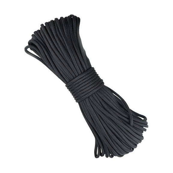 Raindrops 1Pc Black Nylon Paracord Rope Lightweight Wear Resistant for Bracelets Lanyards Keychains