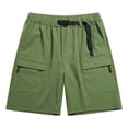 thumbnail image 4 of Cargo Shorts for Men Summer Lightweight Breathable Elastic Waist Wide Straight Leg Loose Hiking Shorts with Pockets, 4 of 4