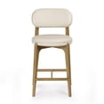 thumbnail image 6 of Pemberly Row Contemporary Cream Performance Vegan Leather Counter Stool, 6 of 6