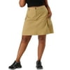 MODA NOVA Juniors' Plus Size Skorts A Line Casual Zipper Flare Skirt Khaki 3X