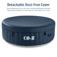 thumbnail image 3 of CO-Z 6-Person Round PVC Inflatable Hot Tub with Energy Efficient Spa Cover, 140 Bubble Jets for Patio and More Blue, 3 of 11