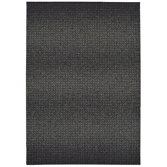 Moretti Henry Area Rug 2067B Black Gradient Textured 5' 3" x 7' 6" Rectangle