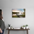 thumbnail image 2 of Great Big Canvas "A Dock On A Lake At Sunrise Near Wawa; Ontario, Canada"  by Susan Dykstra White Brown   Wrapped Canvas Print Wall Artwork, 2 of 7