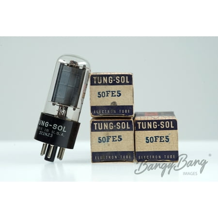 3 Vintage Tung-Sol 50FE5 Octal Beam Power Audio-Output Stage Valve - BangyBang