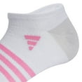 thumbnail image 2 of Girls adidas 6-Pack Superlite 3.0 No Show Socks Color: Black White Blue Size: MEDIUM, 2 of 4