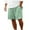 Mint Green, variant on Iugvhana Men's Shorts Casual Drawstring Elastic Waist Lightweight Summer Beach Shorts Knee Length Shorts Breathable Black XXL