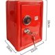 thumbnail image 2 of KAIYANG Caja de seguridad de metal para niños, alcancía, caja de seguridad para guardar dinero, caja de seguridad con cerradura, alcancía de escritorio para niños, color rojo, 2 of 5