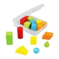 thumbnail image 2 of HILABEE Math Shapes Geometric Solids ,Sorting Stacking Toys, Color Shape Sorting, Mathematical Teaching Aids for Game Teaching Preschool ,Shape Sorters 16cubes, 2 of 9
