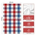 thumbnail image 2 of Red Plaid Chef Knife And Fork Microfiber Kitchen Towel Absorbent Non-stick Oil Wiping Rag Home Cleaning Dishcloth, 2 of 3