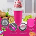 thumbnail image 5 of Taza para hacer granizados – DIY Magic Slushy Maker Squeeze Cup, taza portátil para batidos para hacer jugos, leche y helado, taza de silicona de doble capa con pajita para amigos, regalos familiares, 5 of 5