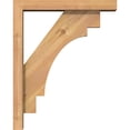 thumbnail image 3 of Ekena Millwork 3 1/2"W x 16"D x 20"H Merced Block Smooth Bracket w/ Offset Brace, Western Red Cedar, 3 of 25