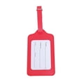 thumbnail image 2 of Leather Luggage Tags – PU Leather 1-Piece with Adjustable Strap, ID Card Window for Suitcase, Travel Check-In & Checked Baggage, 2 of 5