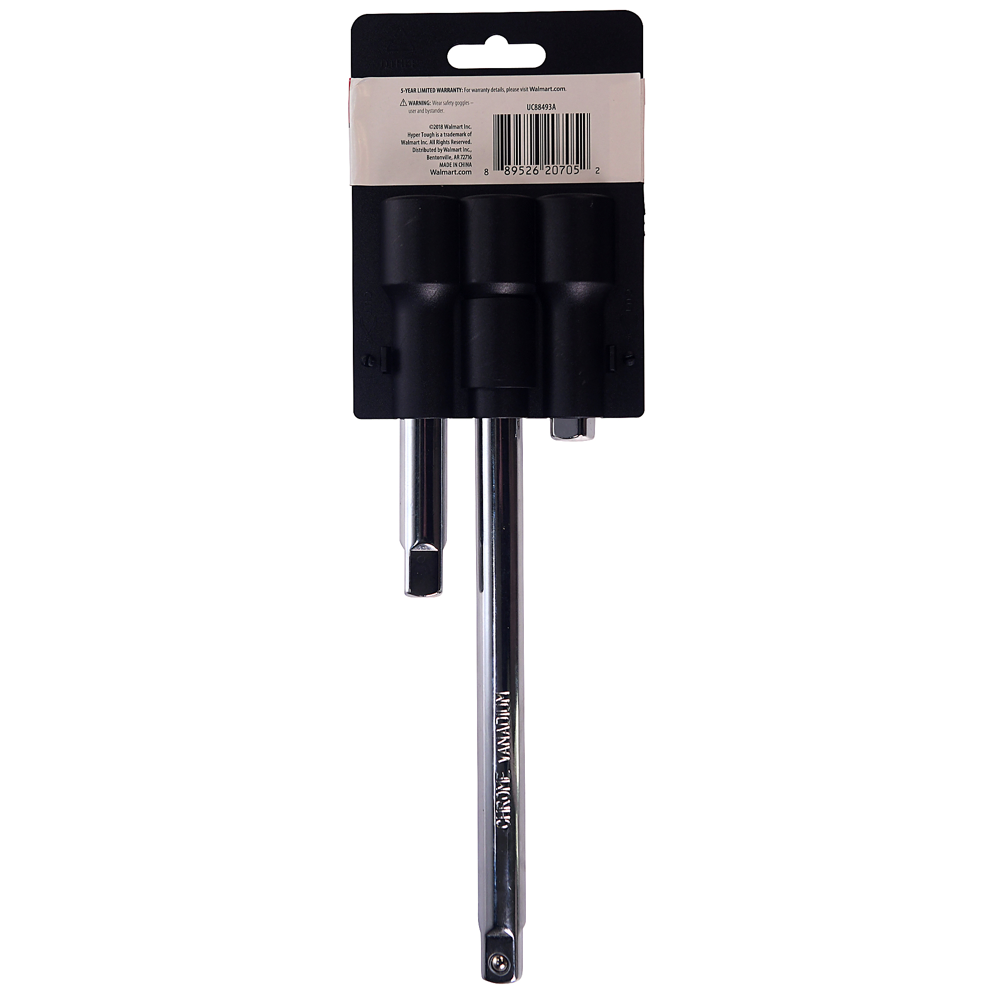 Hyper Tough UC88493A 3-Piece 1/2-Inch Drive Extension Bar Set
