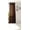 Brown, variant on Gorgeous Home Linen 1 Panel Myra Brown Semi-Sheer Faux Silk Antique Grommets Window Curtain 108in Extra Long