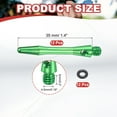 thumbnail image 2 of Uxcell Aluminum Dart Shafts, 2BA Dart Stems Replacement Accessories with Rubber Rings for Steel Tip Green 35mm, 2 of 5