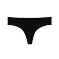 thumbnail image 3 of Nabtos Black Basic Cotton Thongs Women Panties Female Underwear Pack 6-L, 3 of 6